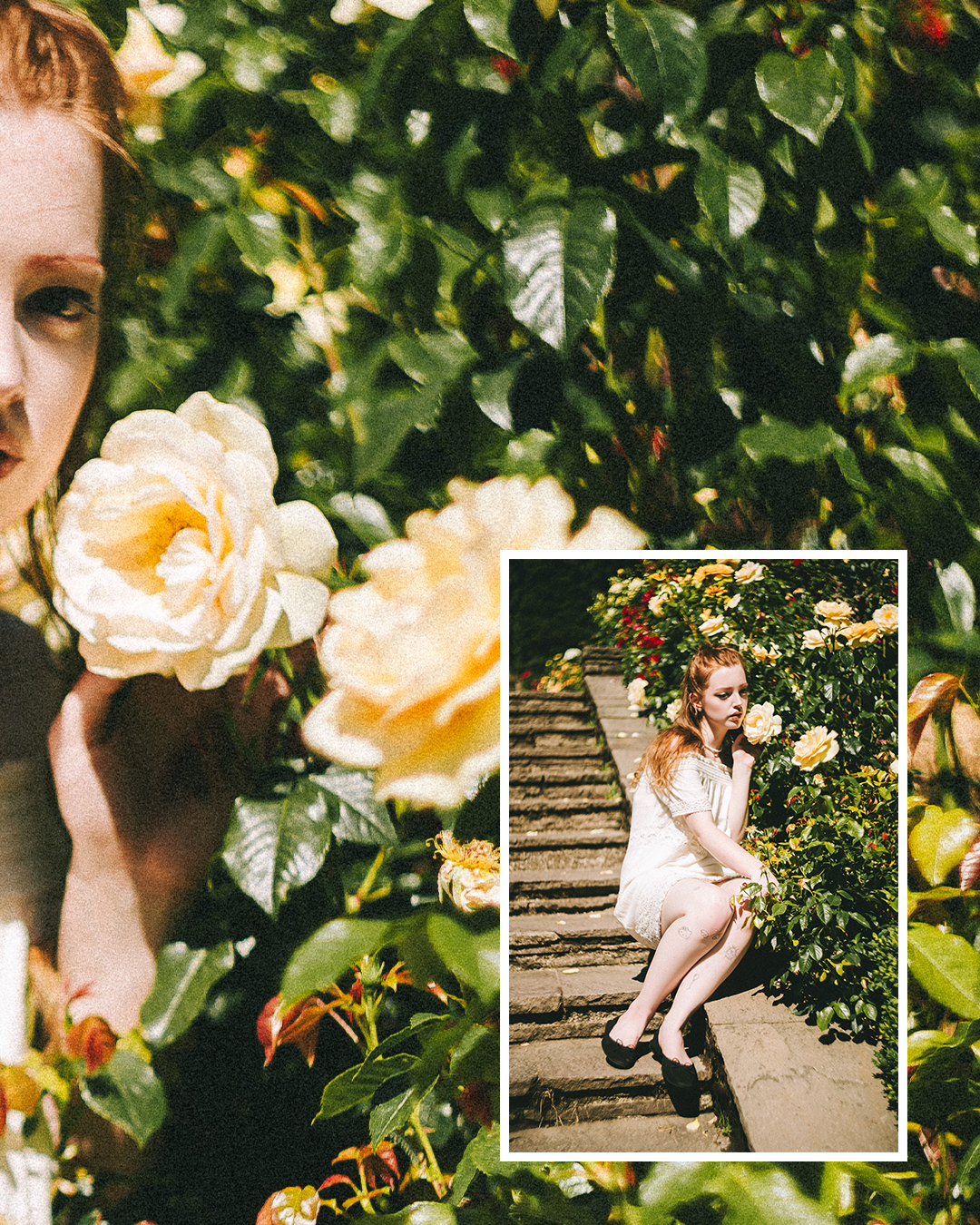 Creative Editorial Portraits at a Rose Garden in Portland — photograph 10 of 20
